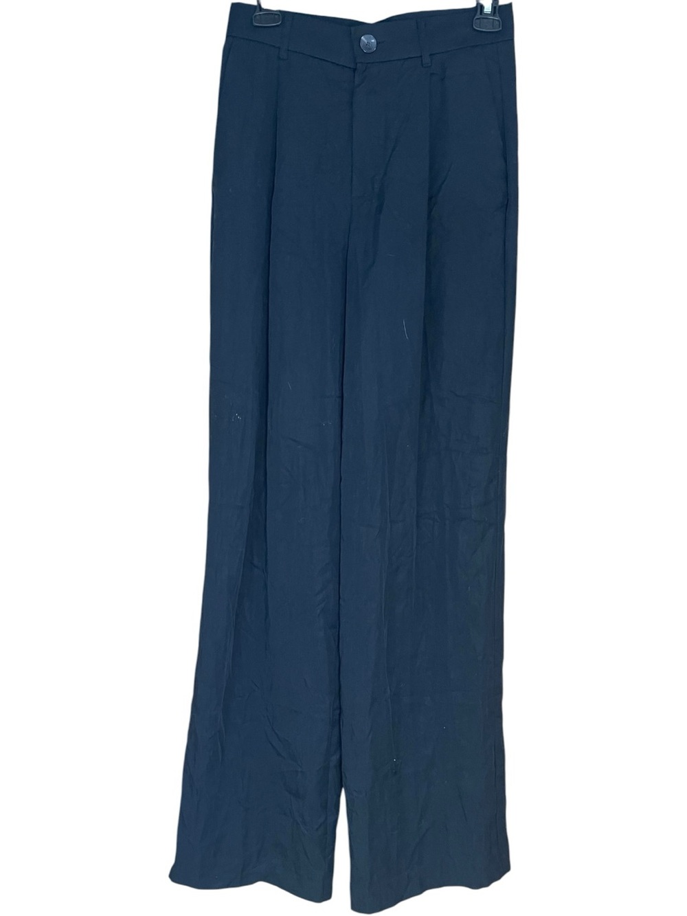 Wide Leg Navy Women's Trousers
